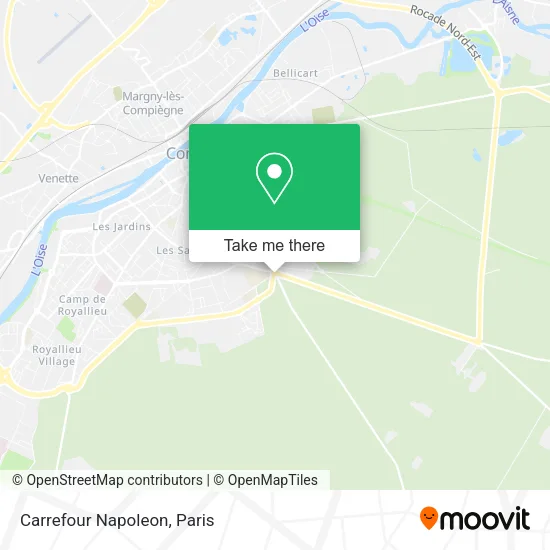 Carrefour Napoleon map