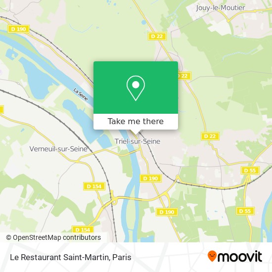 Mapa Le Restaurant Saint-Martin