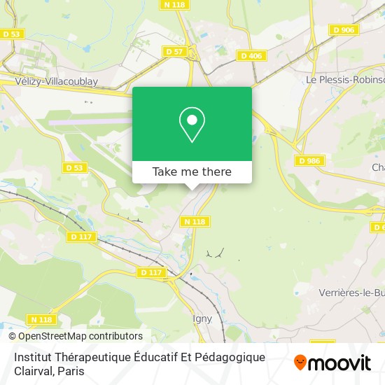 Mapa Institut Thérapeutique Éducatif Et Pédagogique Clairval