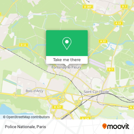 Police Nationale map