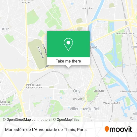 Monastère de L'Annonciade de Thiais map