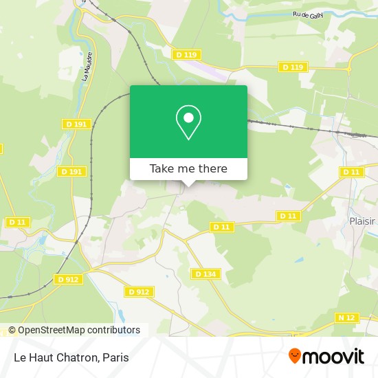 Mapa Le Haut Chatron