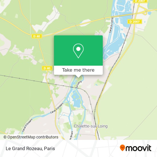 Le Grand Rozeau map