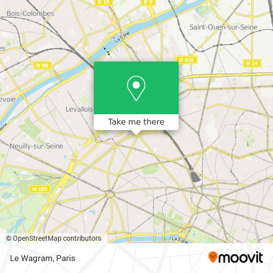 Le Wagram map