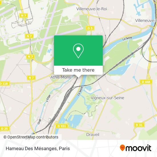 Mapa Hameau Des Mésanges