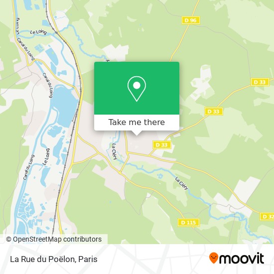 La Rue du Poëlon map