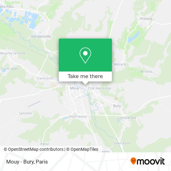 Mouy - Bury map