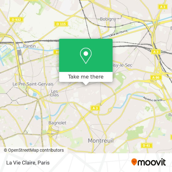 La Vie Claire map