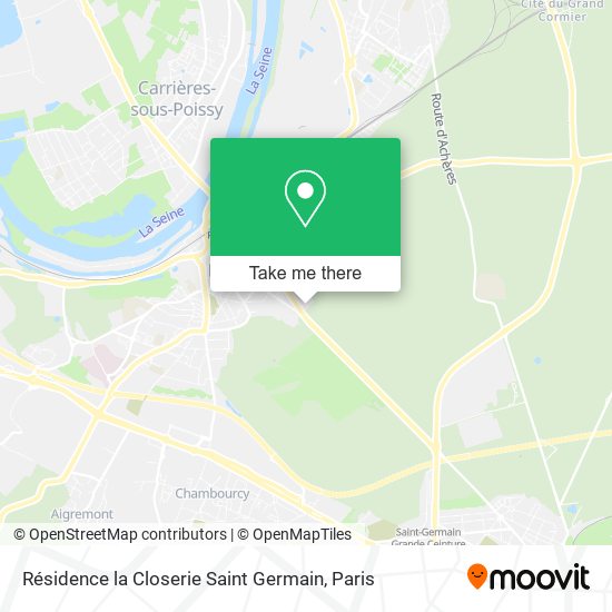 Résidence la Closerie Saint Germain map