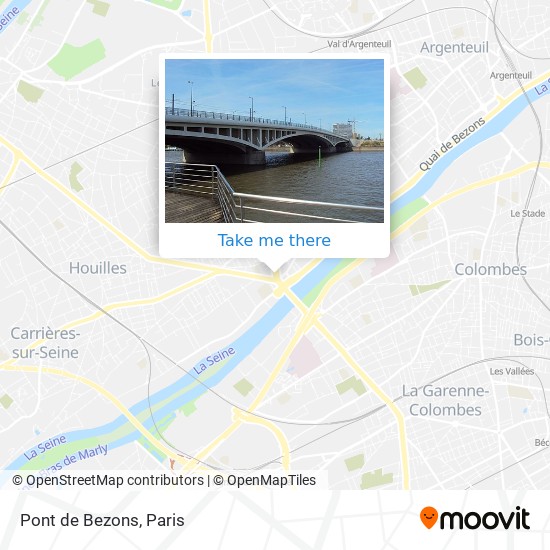 Mapa Pont de Bezons