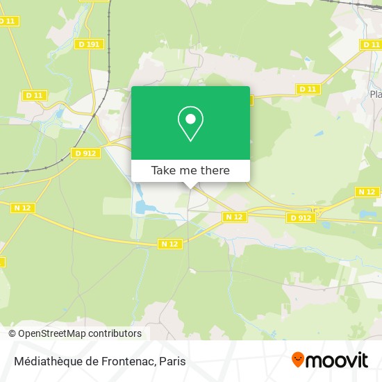 Mapa Médiathèque de Frontenac
