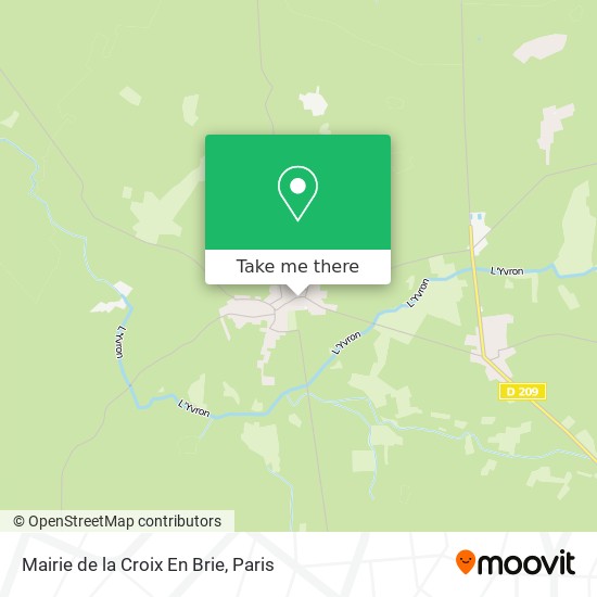 Mapa Mairie de la Croix En Brie