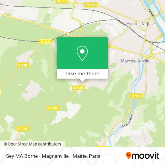 Sey MA Borne - Magnanville - Mairie map