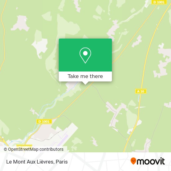 Le Mont Aux Lièvres map