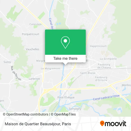 Maison de Quartier Beauséjour map