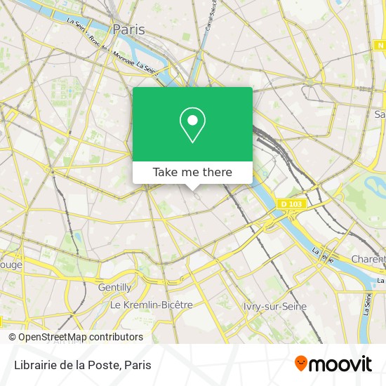 Librairie de la Poste map