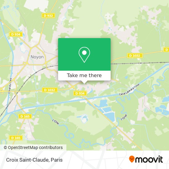 Croix Saint-Claude map