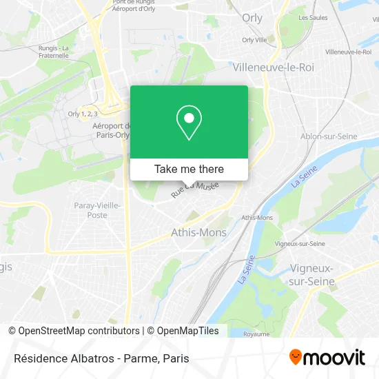 Résidence Albatros - Parme map