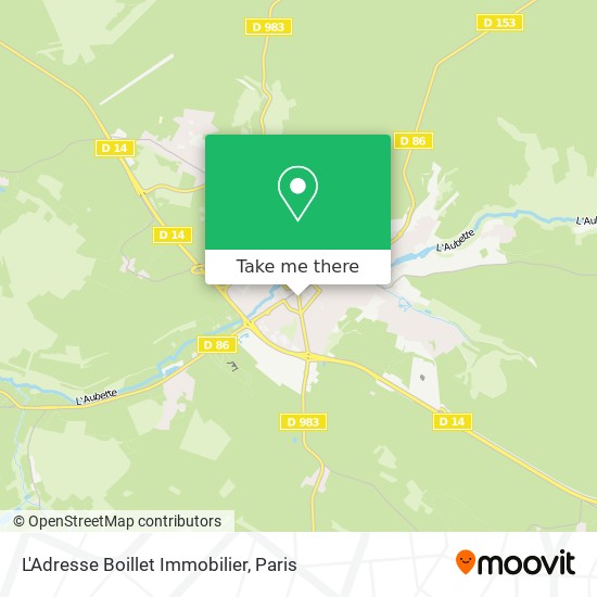 L'Adresse Boillet Immobilier map
