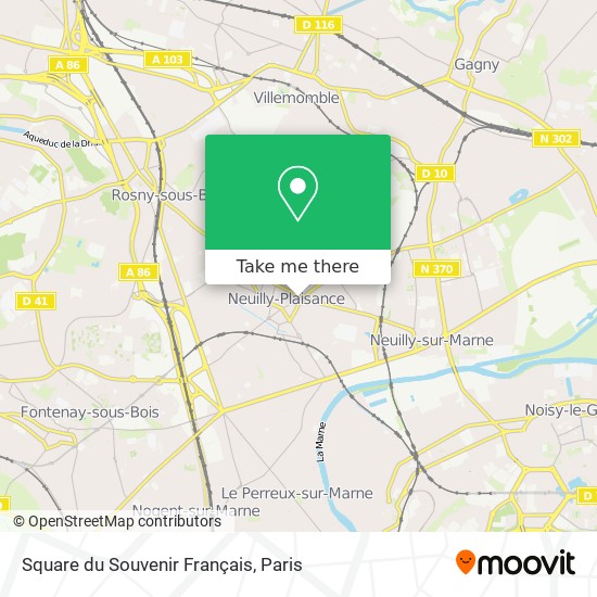 Mapa Square du Souvenir Français