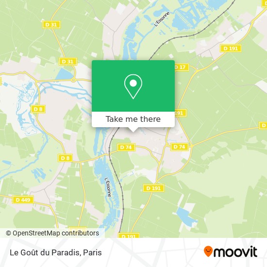 Mapa Le Goût du Paradis