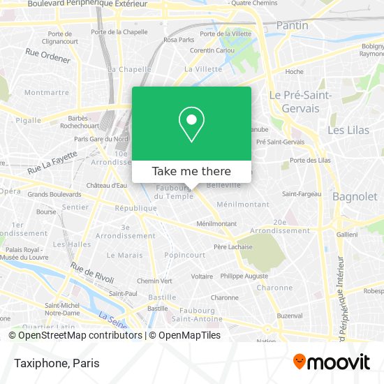 Taxiphone map