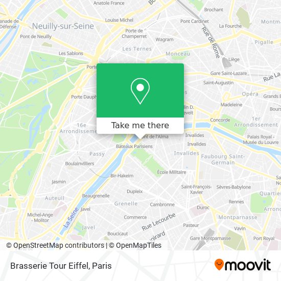 Brasserie Tour Eiffel map