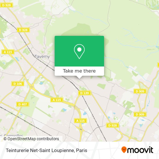 Mapa Teinturerie Net-Saint Loupienne