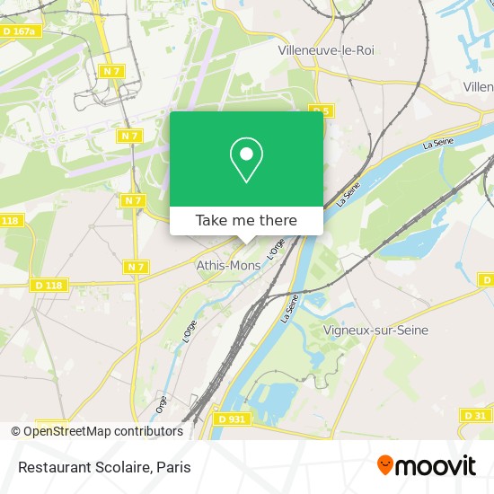 Mapa Restaurant Scolaire