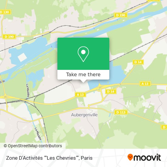 Mapa Zone D'Activités ""Les Chevries""