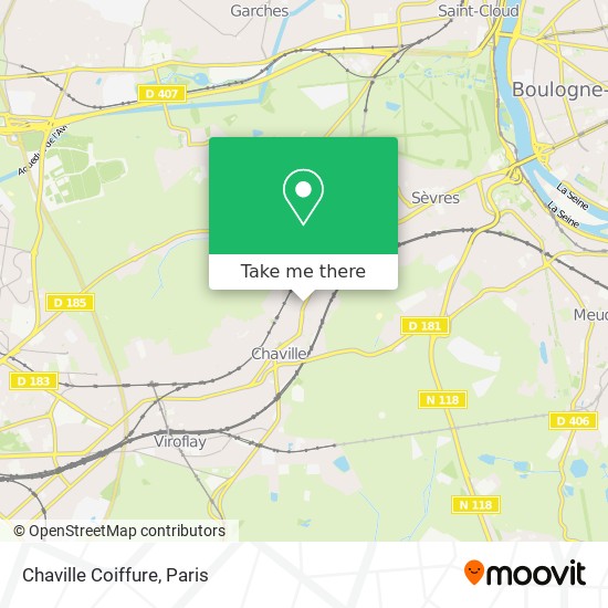 Chaville Coiffure map