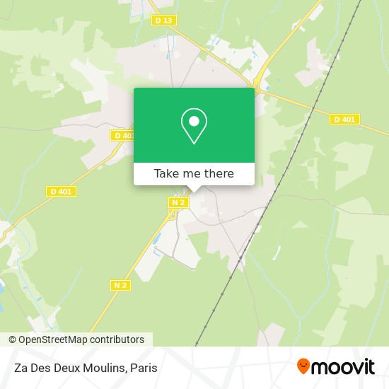 Za Des Deux Moulins map