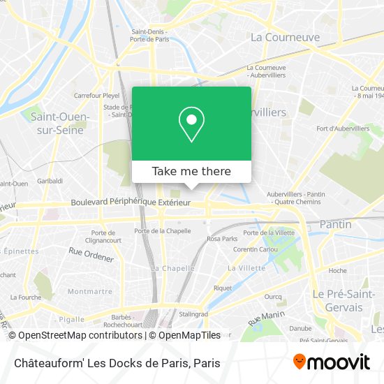 Châteauform' Les Docks de Paris map