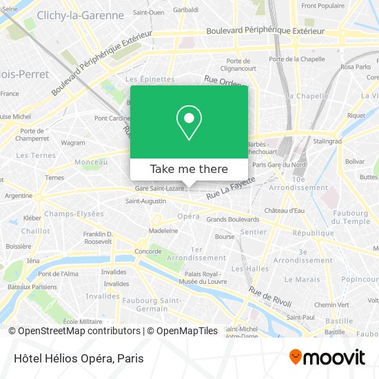 Hôtel Hélios Opéra map