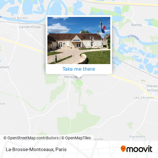 Mapa La-Brosse-Montceaux