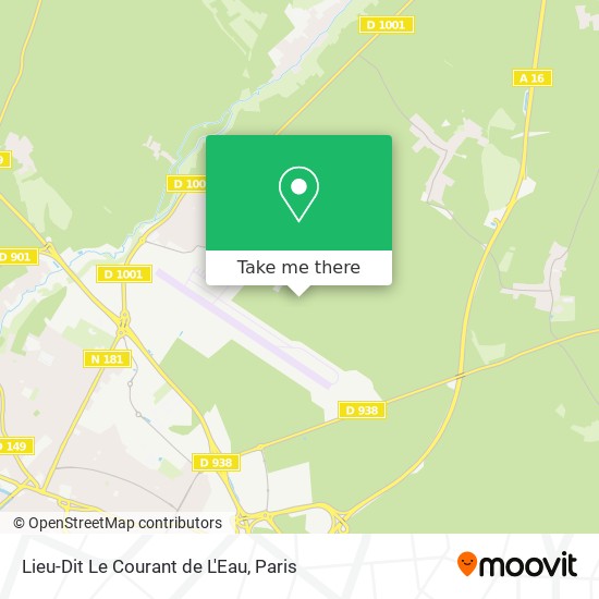 Mapa Lieu-Dit Le Courant de L'Eau