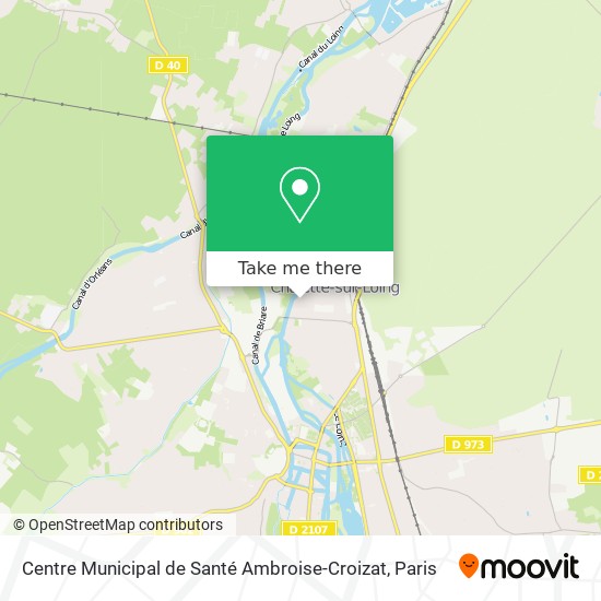 Mapa Centre Municipal de Santé Ambroise-Croizat