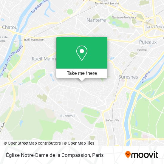 Mapa Église Notre-Dame de la Compassion