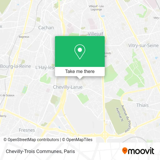 Chevilly-Trois Communes map