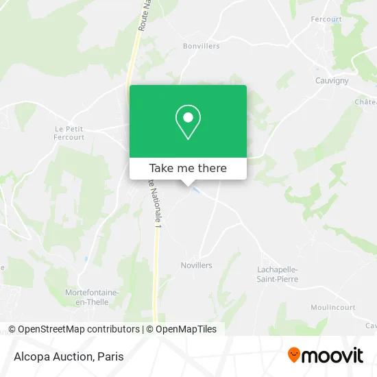 Alcopa Auction map