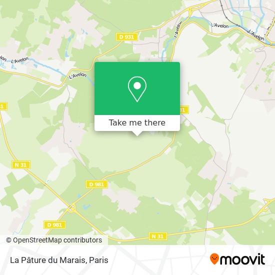 La Pâture du Marais map