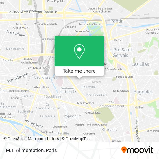 M.T. Alimentation map