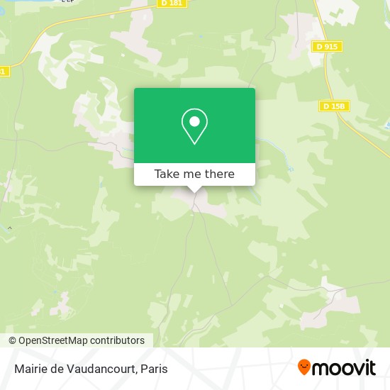 Mapa Mairie de Vaudancourt