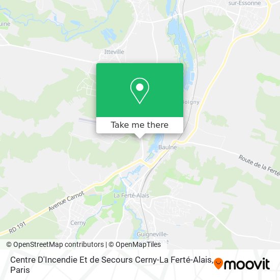Centre D'Incendie Et de Secours Cerny-La Ferté-Alais map
