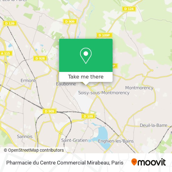 Pharmacie du Centre Commercial Mirabeau map