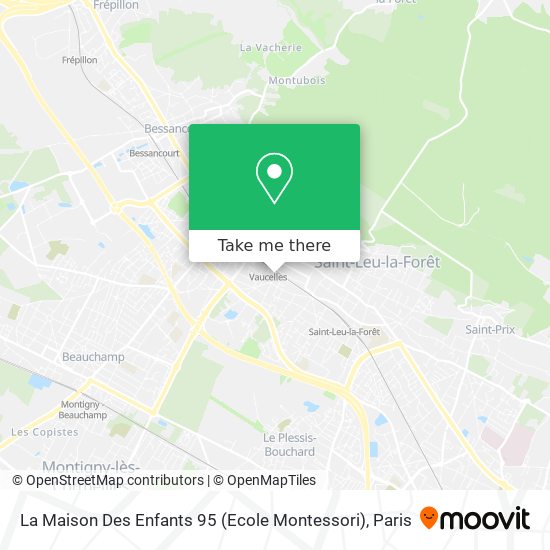 Mapa La Maison Des Enfants 95 (Ecole Montessori)