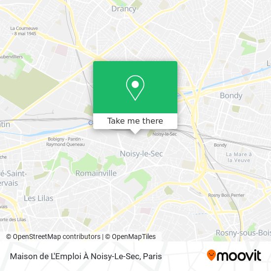 Maison de L'Emploi À Noisy-Le-Sec map