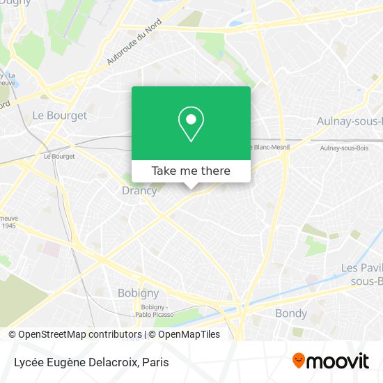 Mapa Lycée Eugène Delacroix