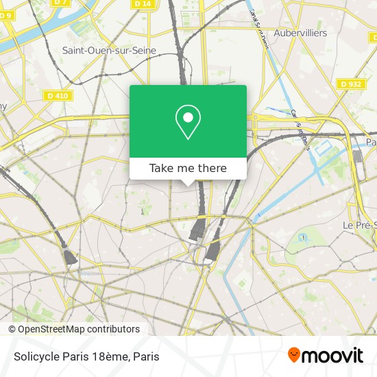 Solicycle Paris 18ème map