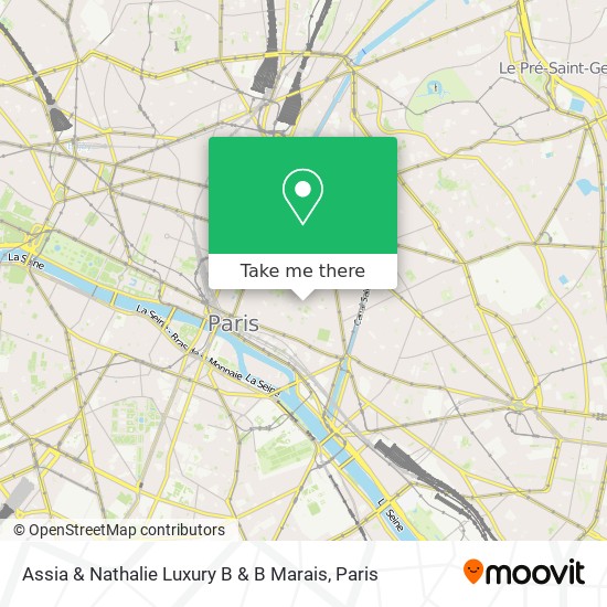 Assia & Nathalie Luxury B & B Marais map